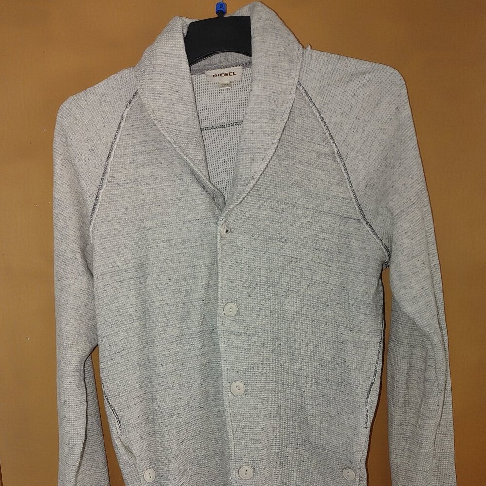 DIESEL Men's Long Sleeves Knit Cardigan Size XL Used
